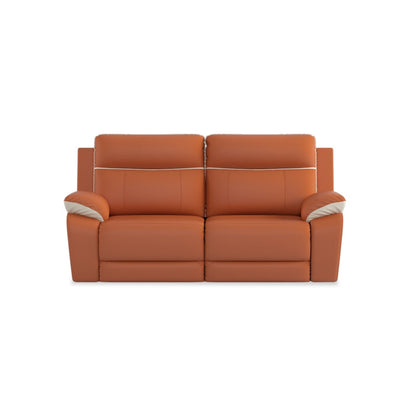 Mono Half Leather Cowhide 2 Seater Recliner Sofa
