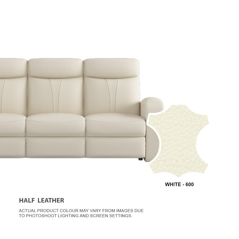 Alice Half Leather Cowhide 2 Seater Sofa