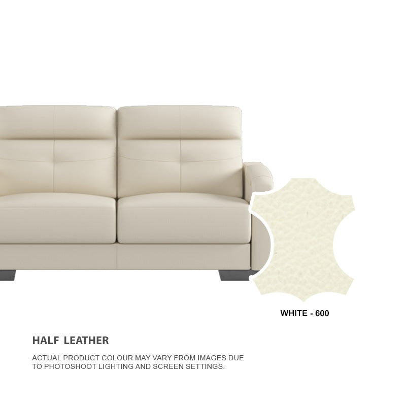 Kaylee Half Leather 1 Seater Sofa