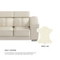 Lyla Half Leather Cowhide 2 Seater With Chaise Sofa