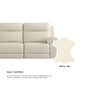 Nina Half Leather Cowhide 4 Seater Sofa